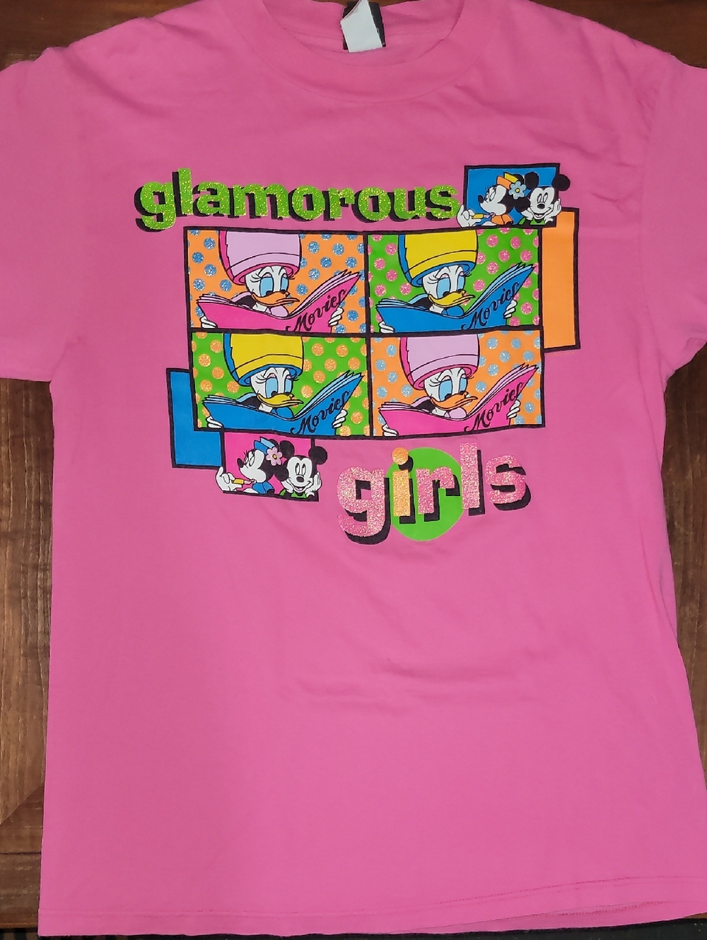 Vintage. Disney. Mickey Unlimited. Glamorous Girls. Tee-shirt. Size Large